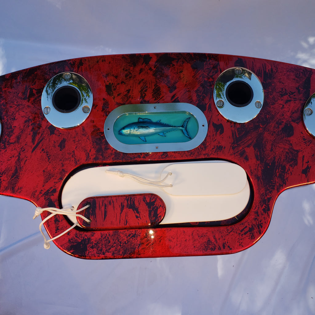 Rocket launcher Rod Holder Marble Cany Apple Red Blue Fin